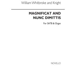 Whitbroke, W Magnificat And Nunc Dimittis Faux Bourdon Satb/Organ