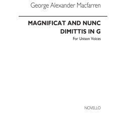 Macfarren Magnificat And Nunc Dimittis In G Unison