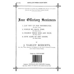 J. Varley Roberts: Four Offertory Sentences Satb/Organ