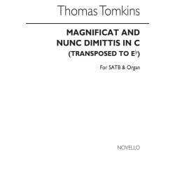 Thomas Tomkins: Magnificat And Nunc Dimittis In C (Transposed To Eb)satb/Org