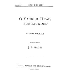 Hasler O Sacred Head Surrounded(Hymn)in Eb  Satb/Org (Harm. By Bach)
