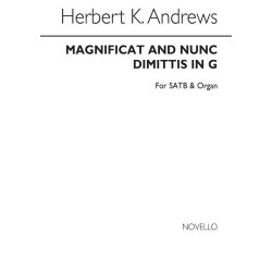 ANDREWS HERBERT KENNEDY MAGNIFICAT & NUNC DIMITTIS IN G SATB CHORUS