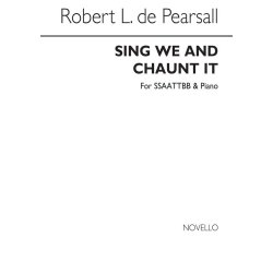 Pearsall, R  Sing We And Chaunt In  Ssaattbb/Pf