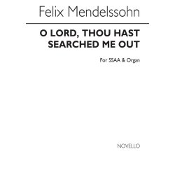 Mendelssohn, F O Lord Thou Hast Searched Ssaa/Org