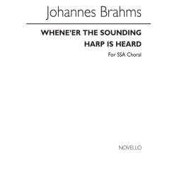 Brahms Whene'er The Sounding Harp Is Heard Ssa