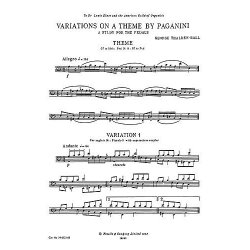 George Thalben-Ball: Variations On A Theme By Paganini For Organ Pedals