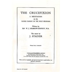 John Stainer: Crucifixion (Words: Set Of 50)