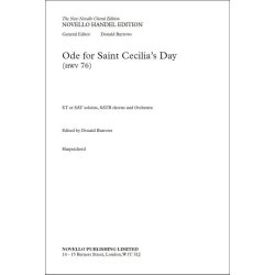 G.F. Handel: Ode For Saint Cecilia's Day - The New Novello Choral Edition