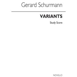 Schurmann: Variants For Small Orchestra (Study Score)
