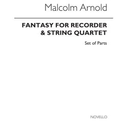 Malcolm Arnold: Fantasy For Recorder And String Quartet Op.140 (Parts)
