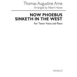 Arne, T Now Phoebus Sinketh In The West In Ab Tenor And Piano
