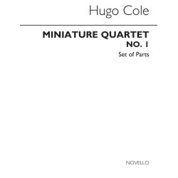 Cole: Miniature Quartet No.1 In G for String Quartet (Parts)