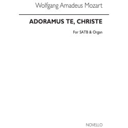 Mozart, Wa Adoramus Te (Latin) Satb/Organ