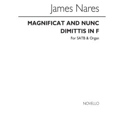 James Nares: Magnificat And Nunc Dimittis In F