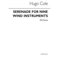 Cole: Serenade For Nine Wind Instruments (Score)