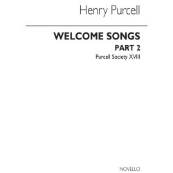 Purcell Society Book 18 - Royal Welcome Songs Part 2 (Original Engraving)