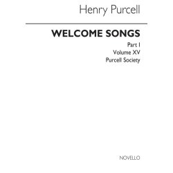 Purcell Society Volume 15 - Royal Welcome Songs (Original Engraving)
