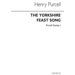Purcell Society Volume 1 - The Yorkshire Feast Song (Full Score - Original Engraving)