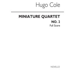 Cole: Miniature Quartet No.2 (Score)