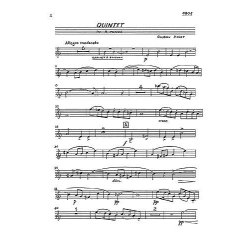 Gustav Holst: Quintet In A Minor For Piano and Wind Op.3 (Parts)