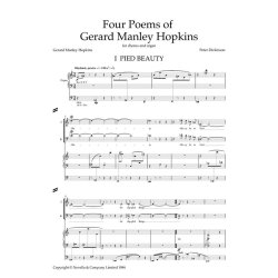 Dickinson: Four Poems Of Gerard Manley Hopkins for SATB Chorus