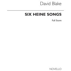 David Blake: Six Heine Songs (Baritone Voice, Oboe, String Quartet)
