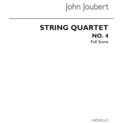 Joubert, J String Quartet No 4 Op121 Score (Quartetto Classico)