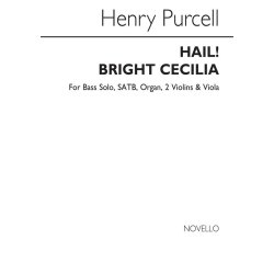 Purcell, H Hail! Bright Cecilia Bass Solo/Satb/Organ/2 Vln/Vla (Vs)