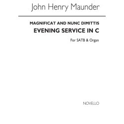 Maunder, J Magnificat And Nunc Dimittis In C Satb And Organ