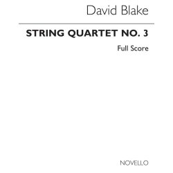 Blake, D String Quartet No 3 Score Only