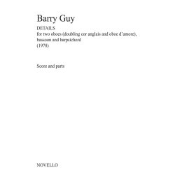 Barry Guy: Details (Score and Parts)
