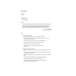 Tarik O'Regan: Voce Mea