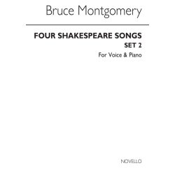 MONTGOMERY BRUCE FOUR SHAKESPEARE SONGS SET 2 VOICE & PIANO BOOK