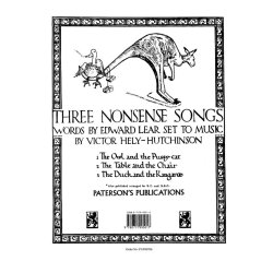 Hely-Hutchinson: Three Nonsense Songs