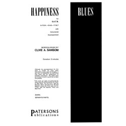 Sanson Happiness Blues Satb/Ssa/Sab/Ttb