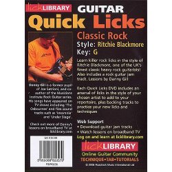 Lick Library: Quick Licks - Ritchie Blackmore Classic Rock
