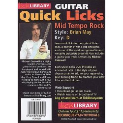 Lick Library: Quick Licks For Guitar Brian May Mid Tempo Rock (DVD)