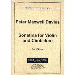 Peter Maxwell Davies: Sonatina For Violin And Cimbalom (Parts)