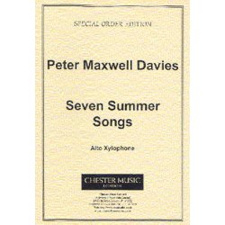 Peter Maxwell Davies: Seven Summer Songs Alto Xylophone Part
