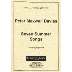 Peter Maxwell Davies: Seven Summer Songs Tenor Xylophone Part
