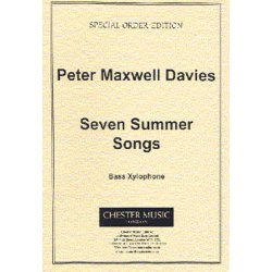 Peter Maxwell Davies: Seven Summer Songs Bass Xylophone Part