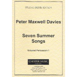 Peter Maxwell Davies: Seven Summer Songs Untuned Percussion Part 1