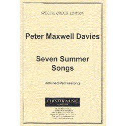 Peter Maxwell Davies: Seven Summer Songs Untuned Percussion Part 2