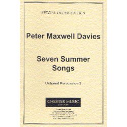 Peter Maxwell Davies: Seven Summer Songs Untuned Percussion Part 3
