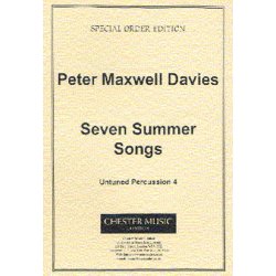 Peter Maxwell Davies: Seven Summer Songs Untuned Percussion Part 4