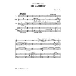 Kaija Saariaho: Die Aussicht (Score And Parts)