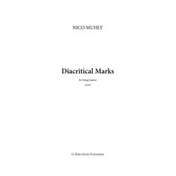 Nico Muhly: Diacritical Marks (Score/Parts)