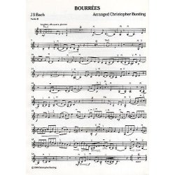 J.S. Bach: Bourrees (Violin 2 Part)