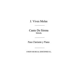 Vives: Canto De La Sirena for Clarinet and Piano