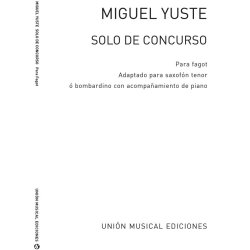 Miguel Yuste: Solo De Concurso For Euphonium And Piano